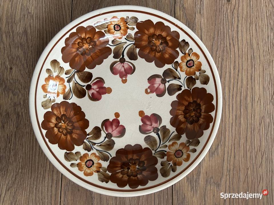 Głęboki talerz fajans Włocławek mazowieckie Ciepielów sprzedam