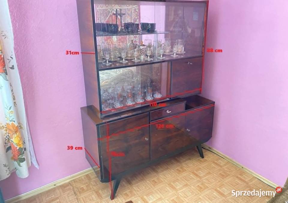 Kredens toaletka i łóżeczko wiklinowe małopolskie