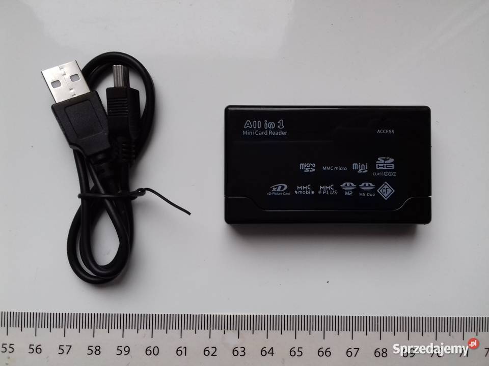 Czytnik kart pamięci 6w1 etykieta microSD MMC SD kujawsko-pomorskie Bydgoszcz sprzedam
