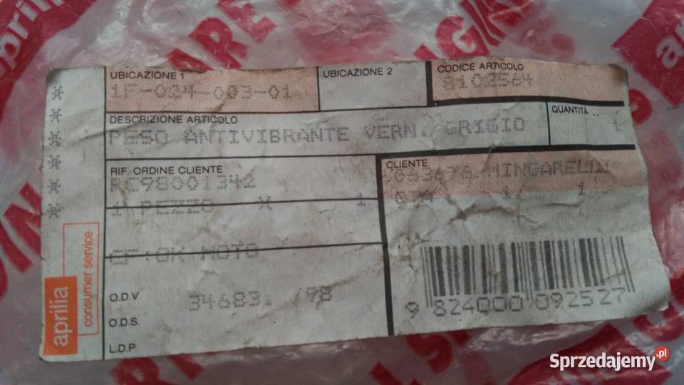 CIĘŻAREK KOŃCÓWKA KIEROWNICY BALANSER ORGINAŁ Pozostałe Bielsk Podlaski