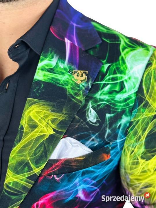 MARCO MILANO Marynarka męska C28 kolorowa dymy Ostrów Wielkopolski