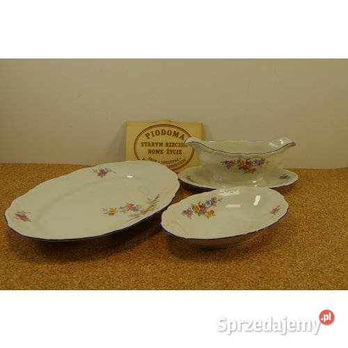 Porcelanowy zestaw serwisowy Wałbrzych półmisek
