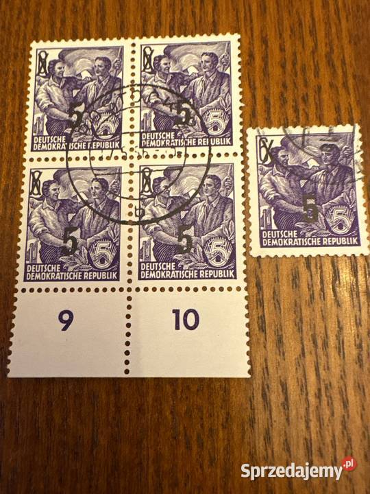 DDR Fnfjahrplan 19531956 nadruki seria urzędowa Filatelistyka sprzedam