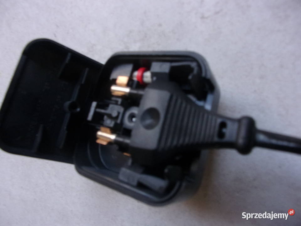 Adapter sieciowy FUSED z EU na UK czarny mazowieckie Warszawa