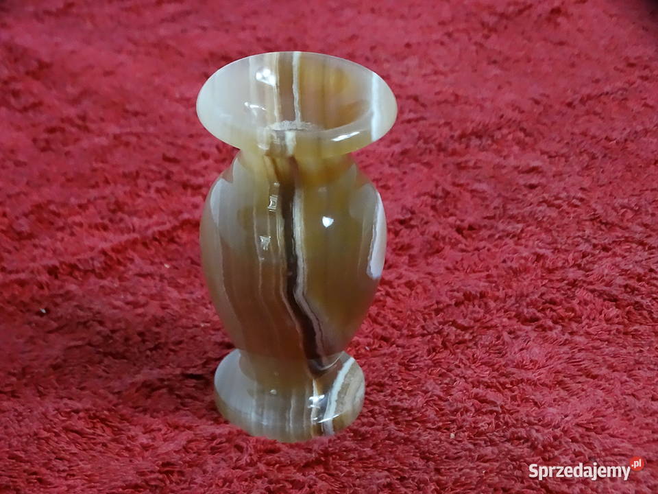 Vintage świecznik z naturalnego ONYKSU Boho Loft lubelskie Biłgoraj