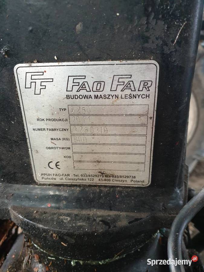 Przyczepa Leśna Fao Far 61zuraw Fao Far 2250 opolskie Ligota Prószkowska