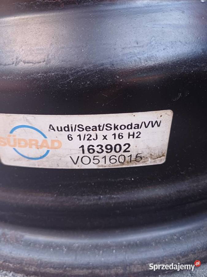 Felgi stalowe 5x112 R16 6 12J x 16H2 Samochodowe lubuskie Podbrzezie Dolne
