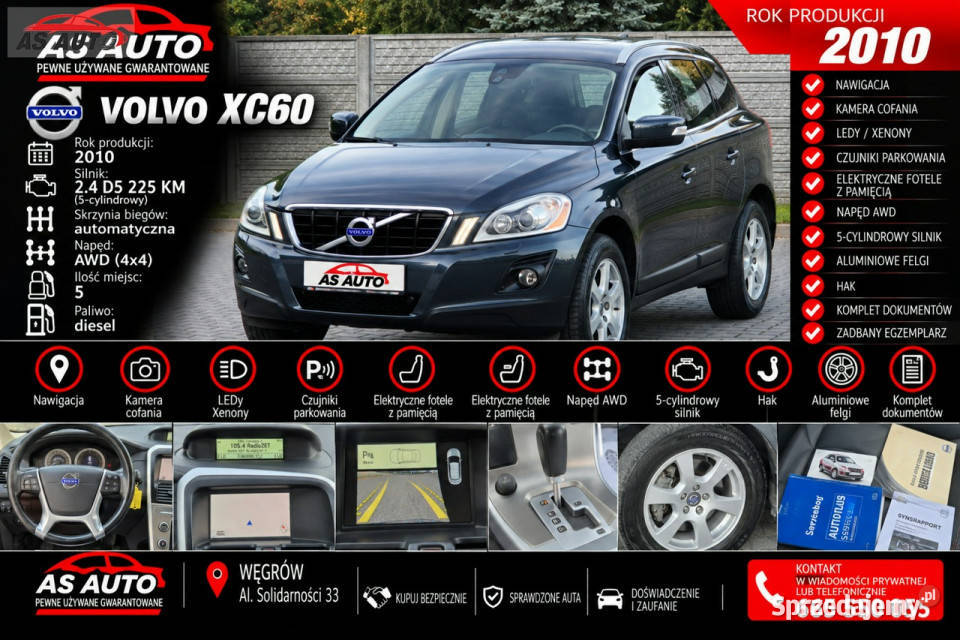 Volvo XC 60 24D5 225 225KM Węgrów