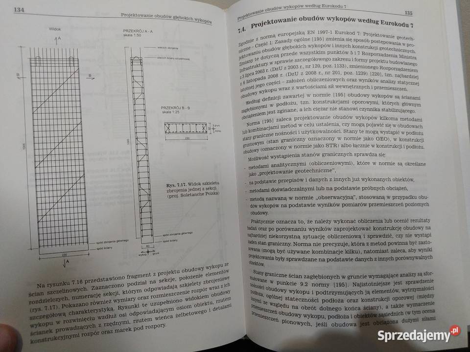 Głębokie wykopy projektowanie i wykonawstwo Książki naukowe i popularnonaukowe małopolskie Kraków