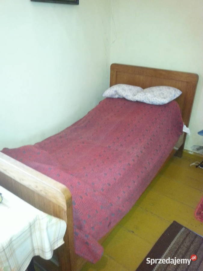 Łóżko drewniane stare antyk vintage Suchedniów sprzedam