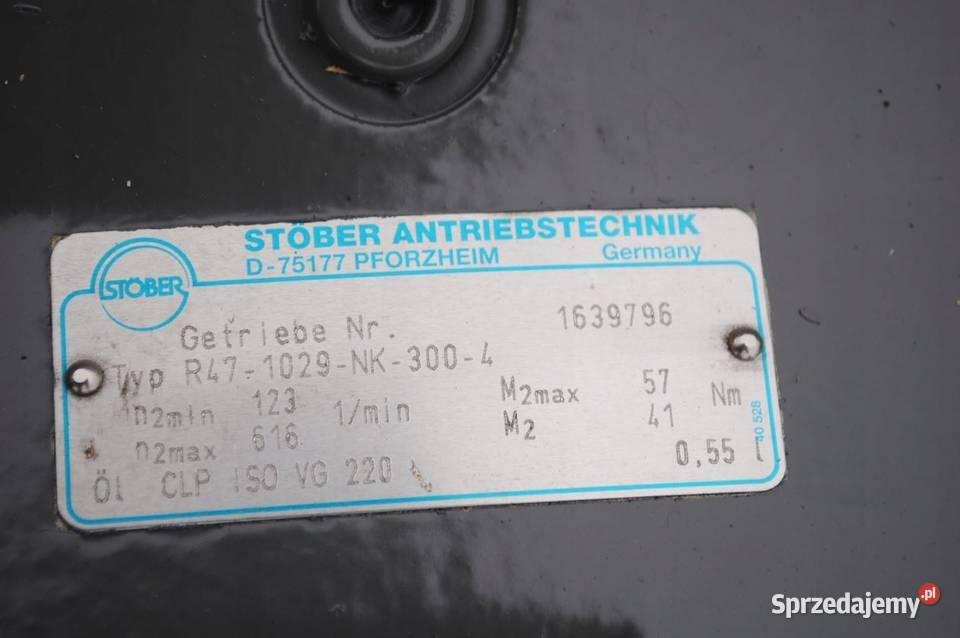 Motoreduktor 3kw z regulacją 123616obrmin Kargowa