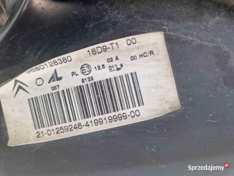 CITROEN C2 LAMPA PRZÓD PRZEDNIA LEWA EUROPA Słowikowo