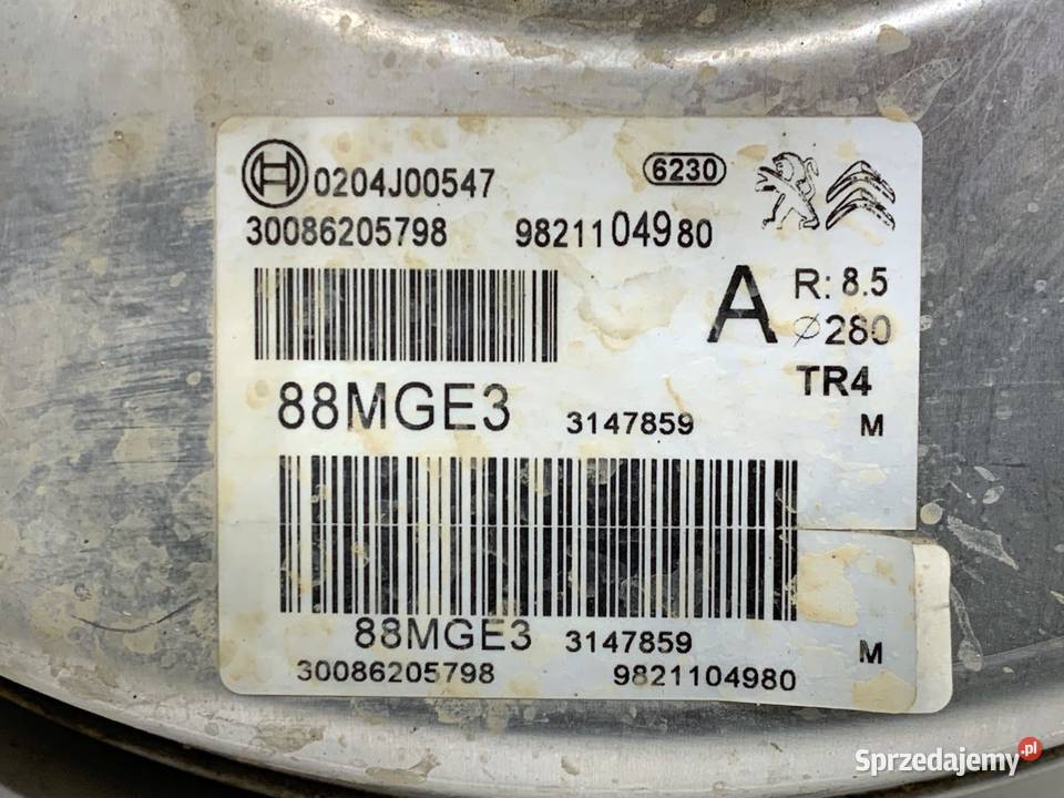 SERWO HAMULCOWE TOYOTA PROACE 9821104980 Minivan sprzedam