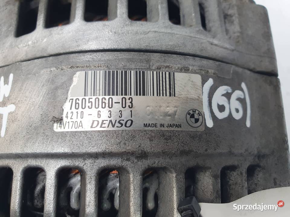 ALTERNATOR BMW F20 F21 116i 16 T denso 7605060 Układ elektryczny silnika Chełm