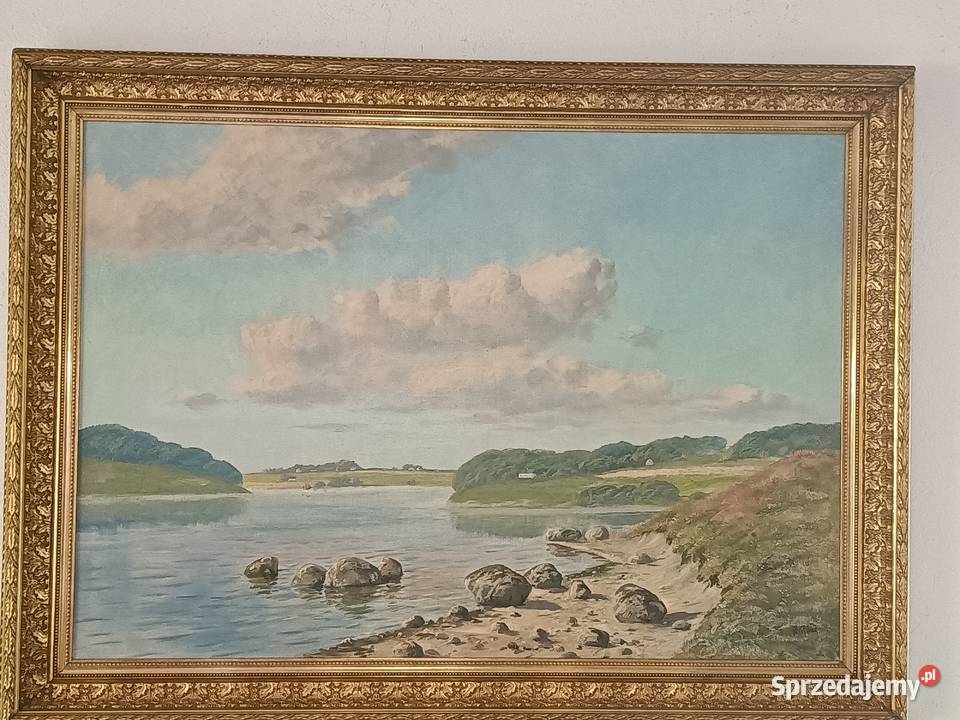 Obraz olejny na płótnie w pięknej ramie
