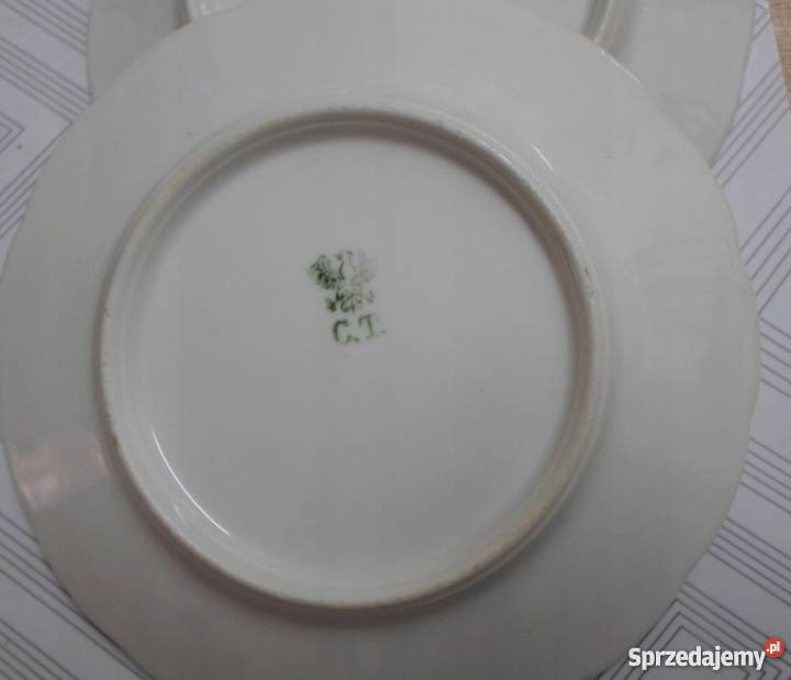 talerzyki spodeczki cudeńka cienka porcelana Gdańsk