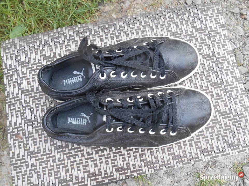 Męskie skórzane Buty 405 PUMA czarne 265 podkarpackie Dębica