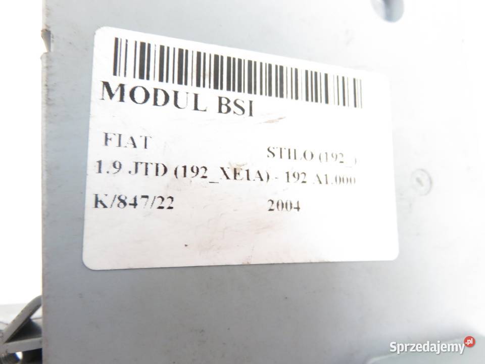 BSI FIAT STILO 192 19 JTD 51708059 sprzedam