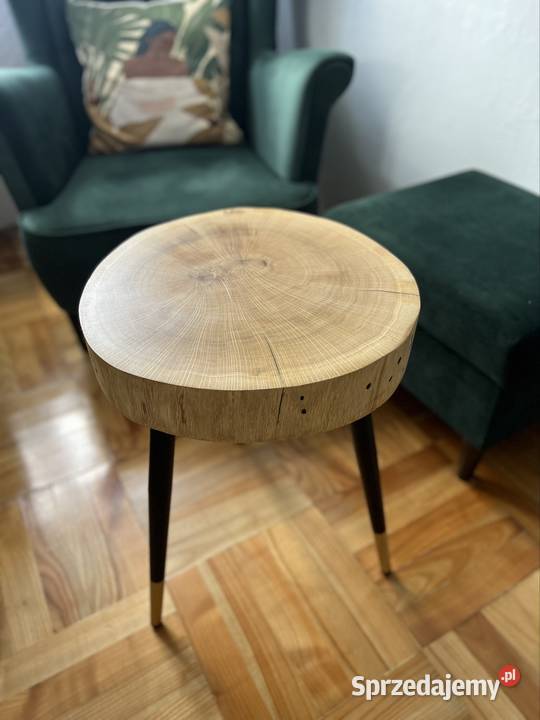 Stolik kawowy z plastra dębu 53cm Rzeszów