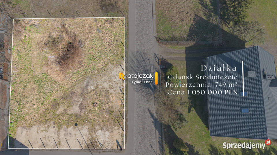 sprzedaży działki 749m2 Gdańsk Tadeusza Rejtana
