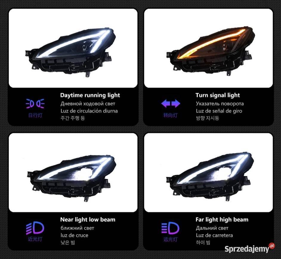 WYPRZEDAŻ NOWE lampy przednie lampa przód TOYOTA osobowe Części samochodowe Bełchatów