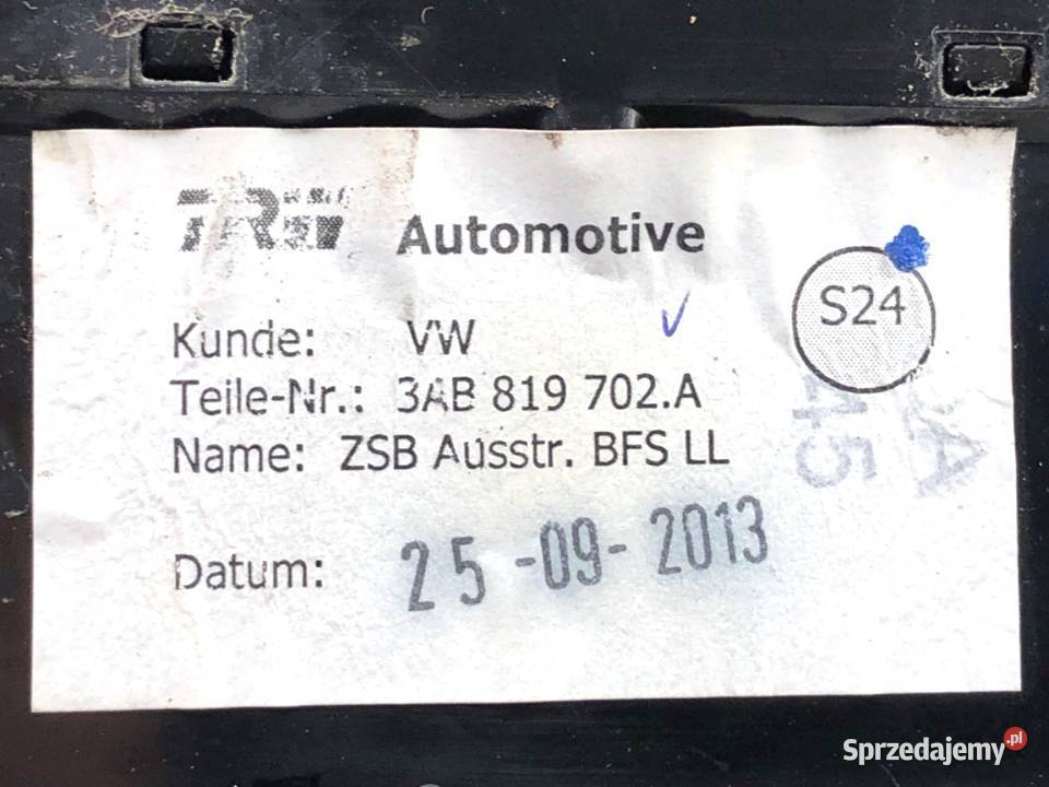 KRATKA NAWIEWU PRAWY PRZÓD VW PASSAT B7 podkarpackie