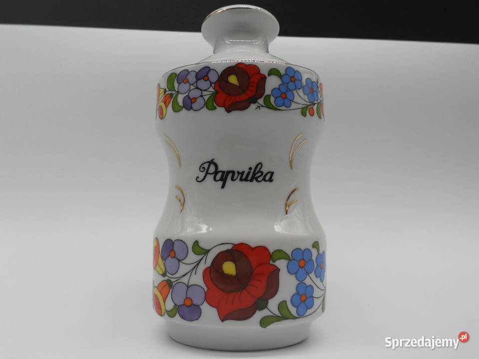 Stary Porcelanowy Pojemnik na Przyprawy Kalocsa Raszków