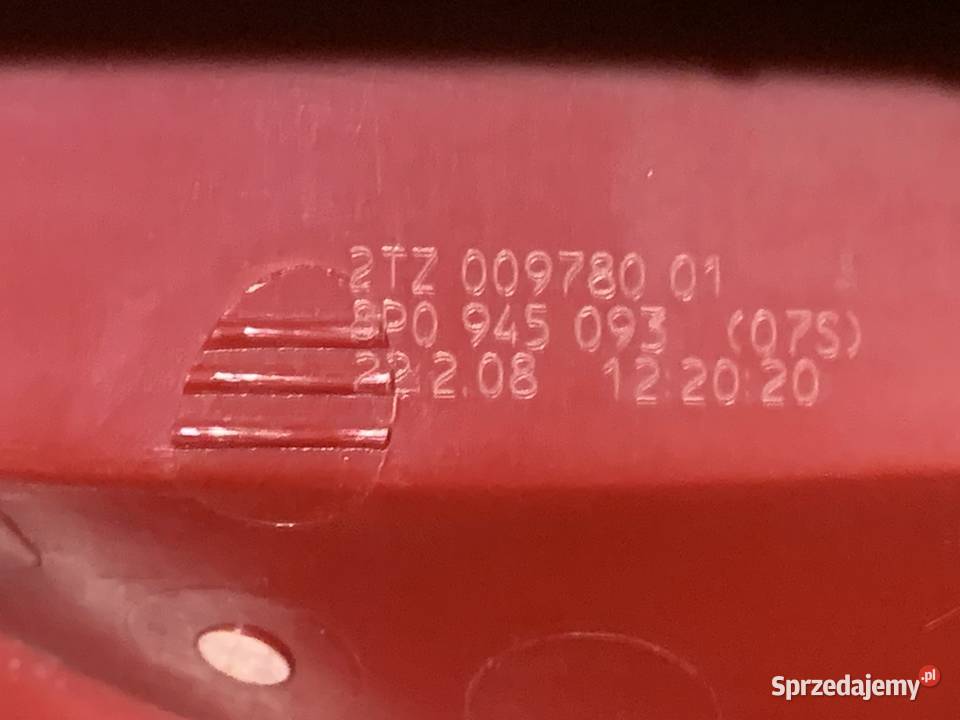 Lampa lewa tylna AUDI A3 8P CABRIO 8P0945093 Lampy tylne małopolskie sprzedam