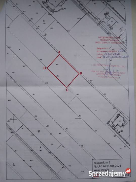 Działka budowlana 1079 m2 Lublin Marzanny
