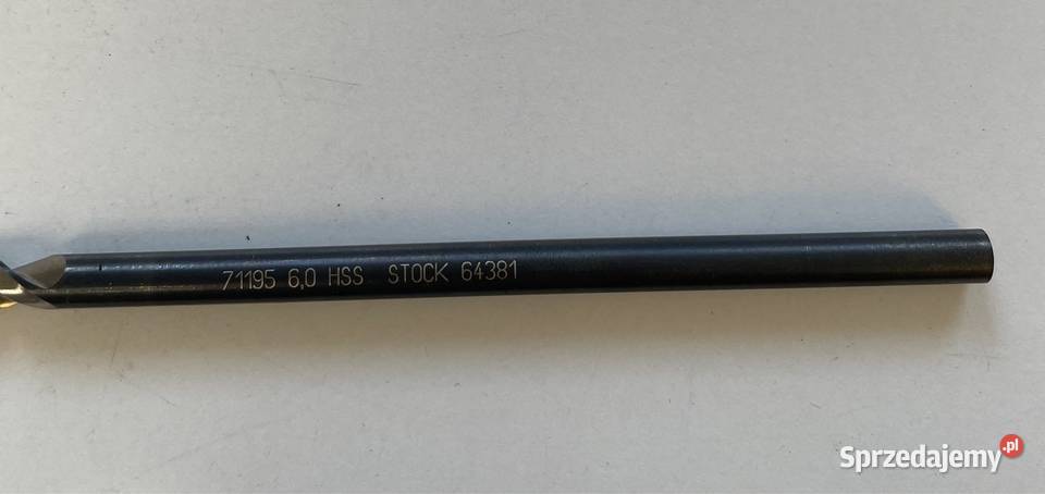 Wiertło STOCK 71195 fi 6 HSS Czarnożyły