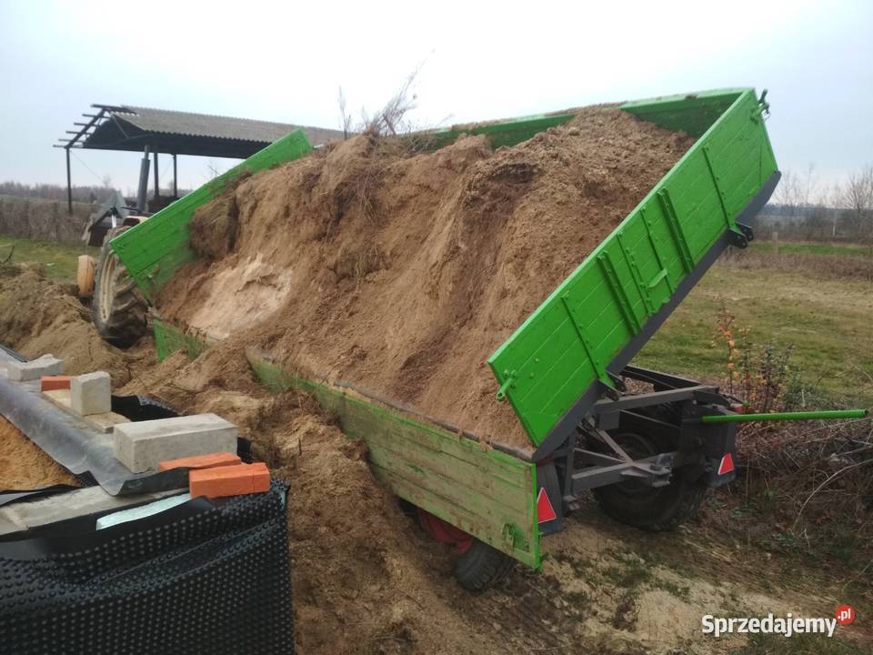 Przyczepa 2stronny wywrot ręczny i z ciągnika Przejazd sprzedam