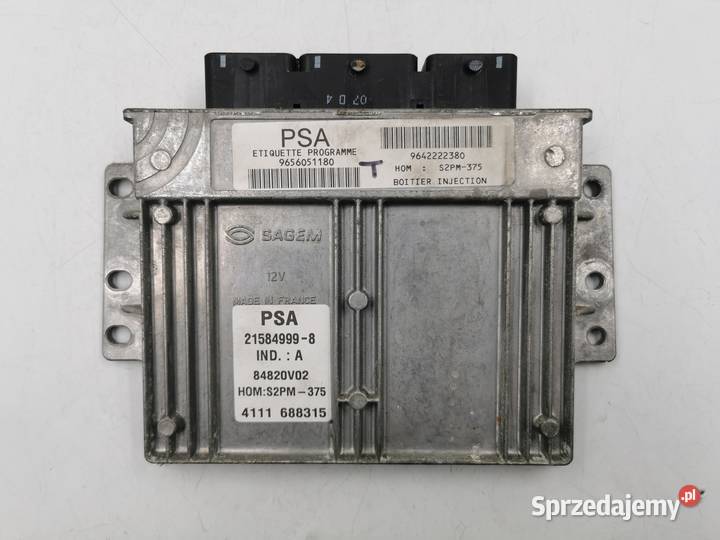 Sterownik Silnika Citroen C2 14 8v KFV osobowe Wyszków