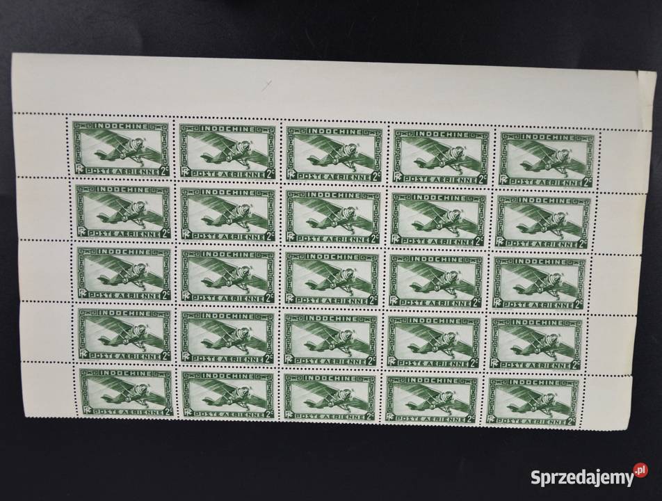 Znaczek kolonialny Poczta lotnicza Indochiny Filatelistyka