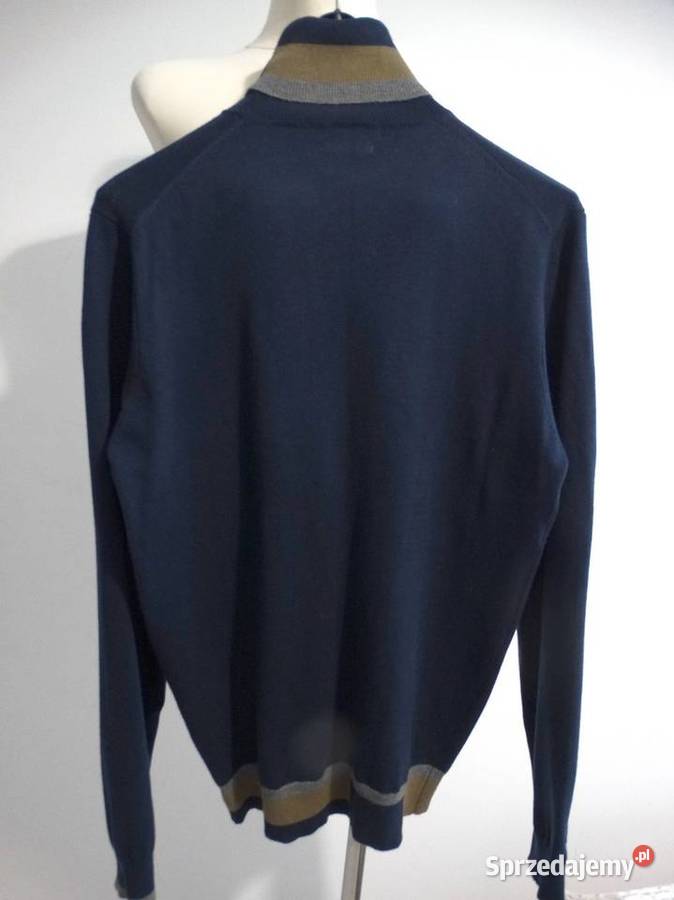Sweter Męski Golf Wełniany Wełna Merino golf Łomża