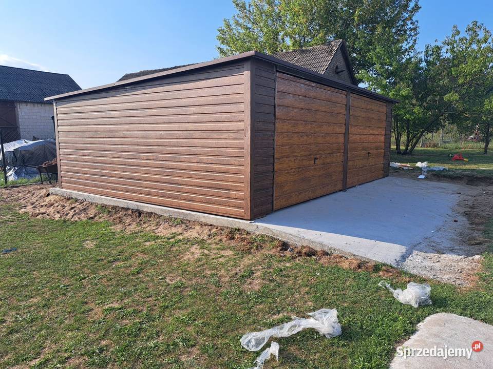 Garaż Blaszany ORZECH 2 Bramy Ładne Garaże Sprzedaż Kartuzy