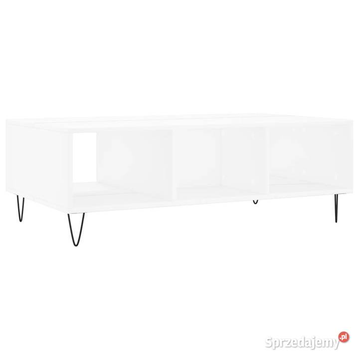 Stolik kawowy biały 104x60x35 materiał Warszawa