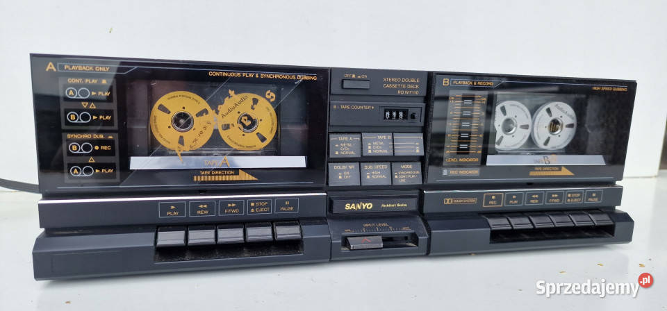 SANYO RD W 7110 RDW7110 magnetofon cassette deck Międzychód