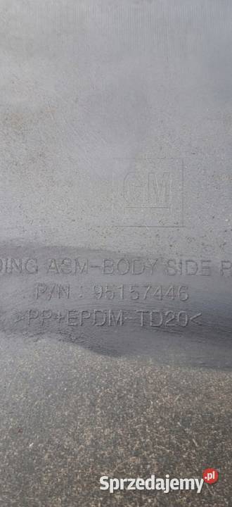 Opel Mokka X listwa drzwi lewy tył 95157446 lubuskie Gorzów Wielkopolski