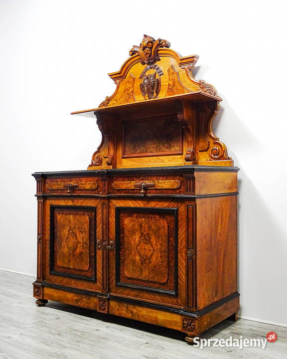 Antyk Komoda Kredens w stylu Francuskim Orzech