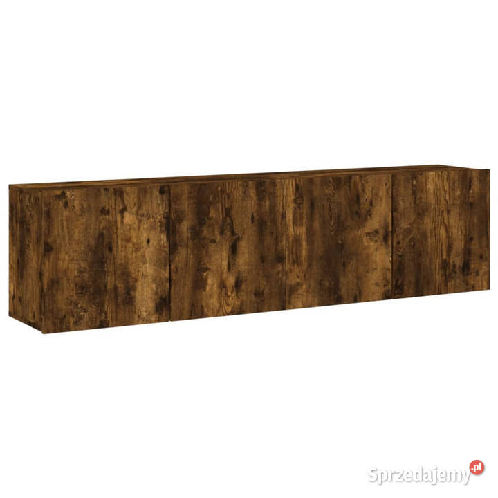Ścienne szafki TV 2 przydymiony dąb 80x30x41 Warszawa