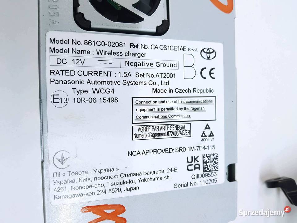 MODUŁ 861C002081 Toyota Corolla XII 2018 E21 Komputery Komputery