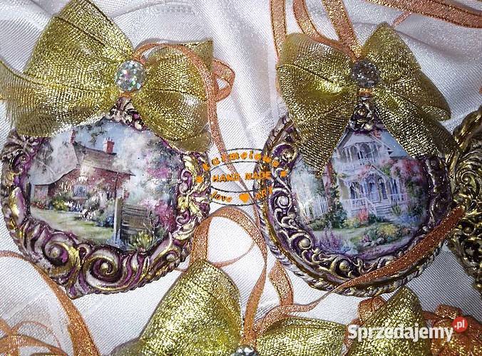 Ozdoby choinkowe komplet 10 medaliony bombki Warszawa