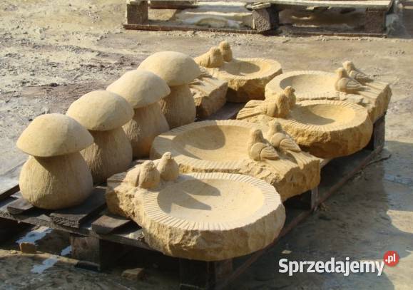 Ręcznie wykute poidło z dwoma ptaszkami z Rękodzieło