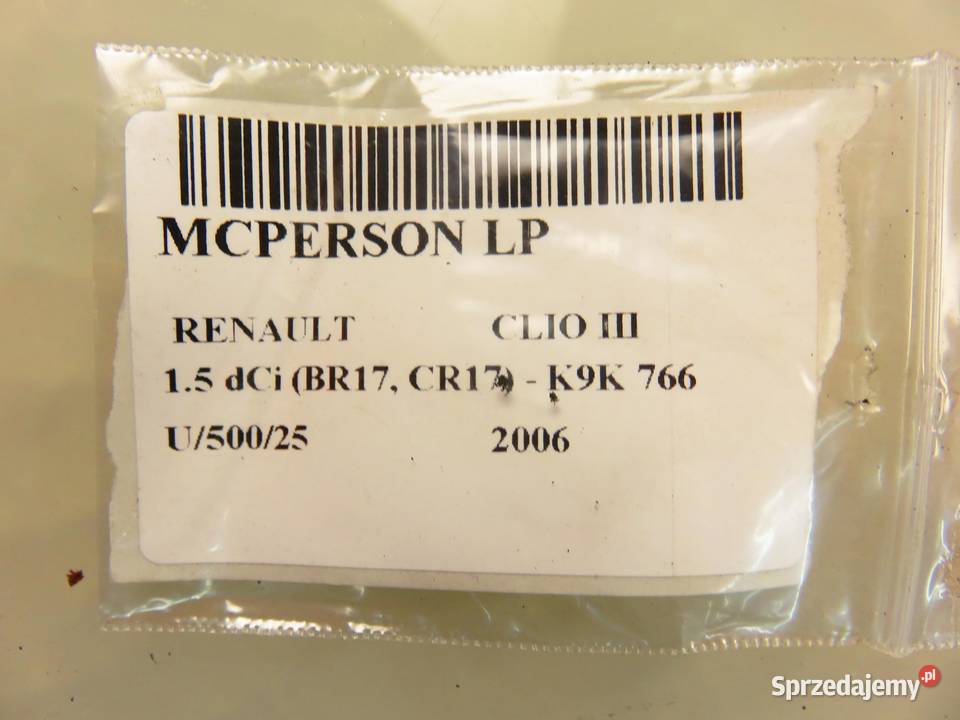 MCPERSON LEWY PRZEDNI RENAULT CLIO III 15 dCi