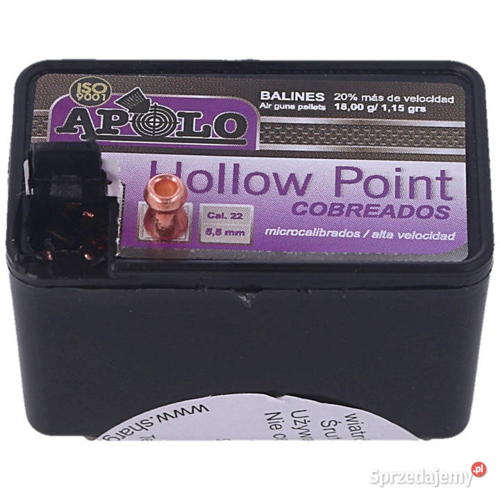 Śrut Apolo Hollow Point Copper 55 mm 200 sprzedam