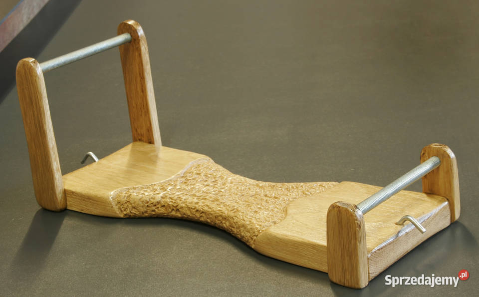 Krosno z drewna dębowego małe zdobione krosno do Narzędzia jubilerskie Warszawa