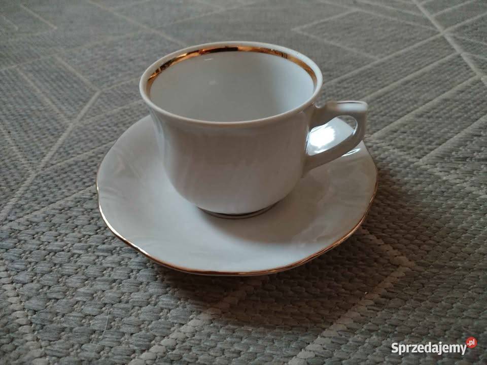 Filiżanka ze spodkiem Porcelana Warszawa