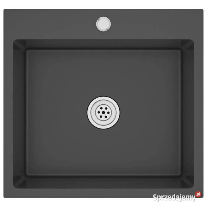 vidaXL Ręcznie robiony zlew kuchenny czarny stal mazowieckie Warszawa