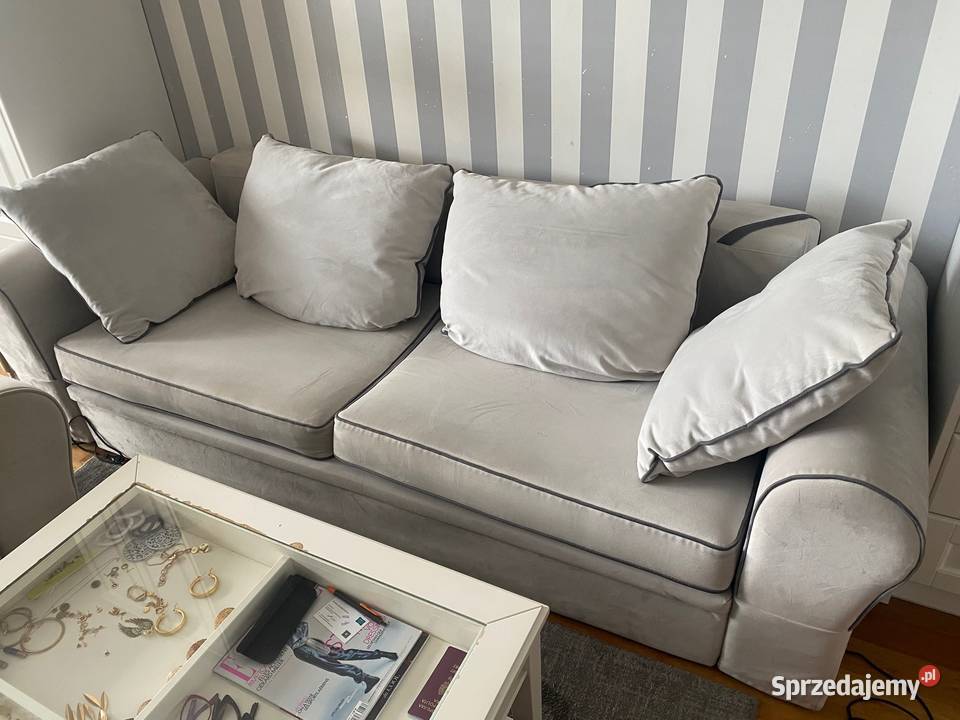 Sofa rozkładana dwa fotel stolik Agata Meble Warszawa sprzedam