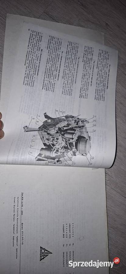 Instrukcja obsługi silników wysokoprężnych Łęczyca sprzedam